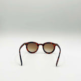 Bold Rounded Sunglasses in Tortoiseshell Green