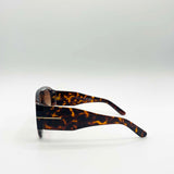 Oversized Rounded Tortoiseshell Sunglasses