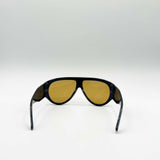 Oversized Rounded Sunglasses Black Brown