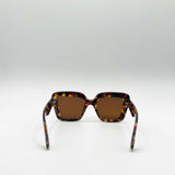 Bold Square Sunglasses in Leopard Brown