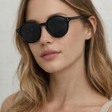Classic Preppy Sunglasses With Key Hole Nosebridge - svnx