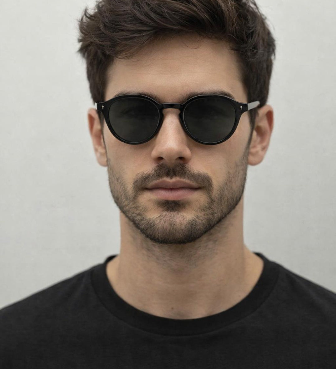 Classic Preppy Sunglasses With Key Hole Nosebridge - svnx