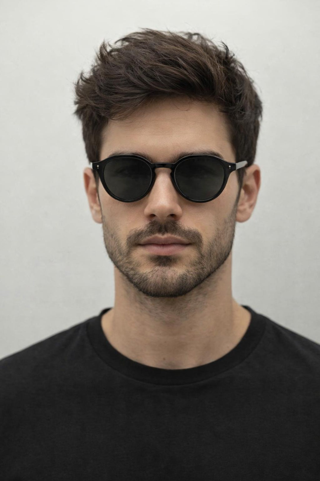 Classic Preppy Sunglasses With Key Hole Nosebridge - svnx