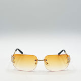 Butterfly Y2K Rimless Sunglasses
