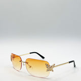 Butterfly Y2K Rimless Sunglasses