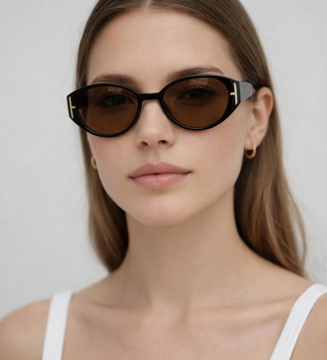 Round Cat Eye Detail Sunglasses In Black - svnx