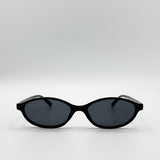 Oval Sunglasses In Black - svnx