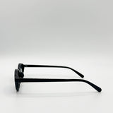 Oval Sunglasses In Black - svnx