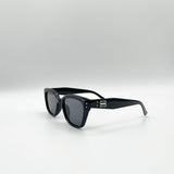 Classic Square Cat Eye Sunglasses In Black