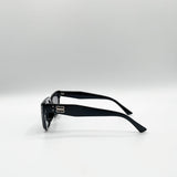 Classic Square Cat Eye Sunglasses In Black