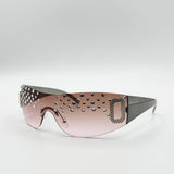 Racer Diamante Sunglasses In Pink - svnx