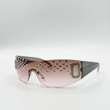 Racer Diamante Sunglasses In Pink - svnx