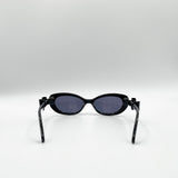 Bow Side Detail Sunglasses In Black - Removeable Bow