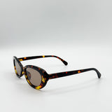 Bow Side Detail Sunglasses In Tortoiseshell - Removeable Bow - svnx