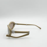 Oval Sunglasses In Beige - Foldable - svnx