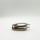 Oval Sunglasses In Beige - Foldable - svnx