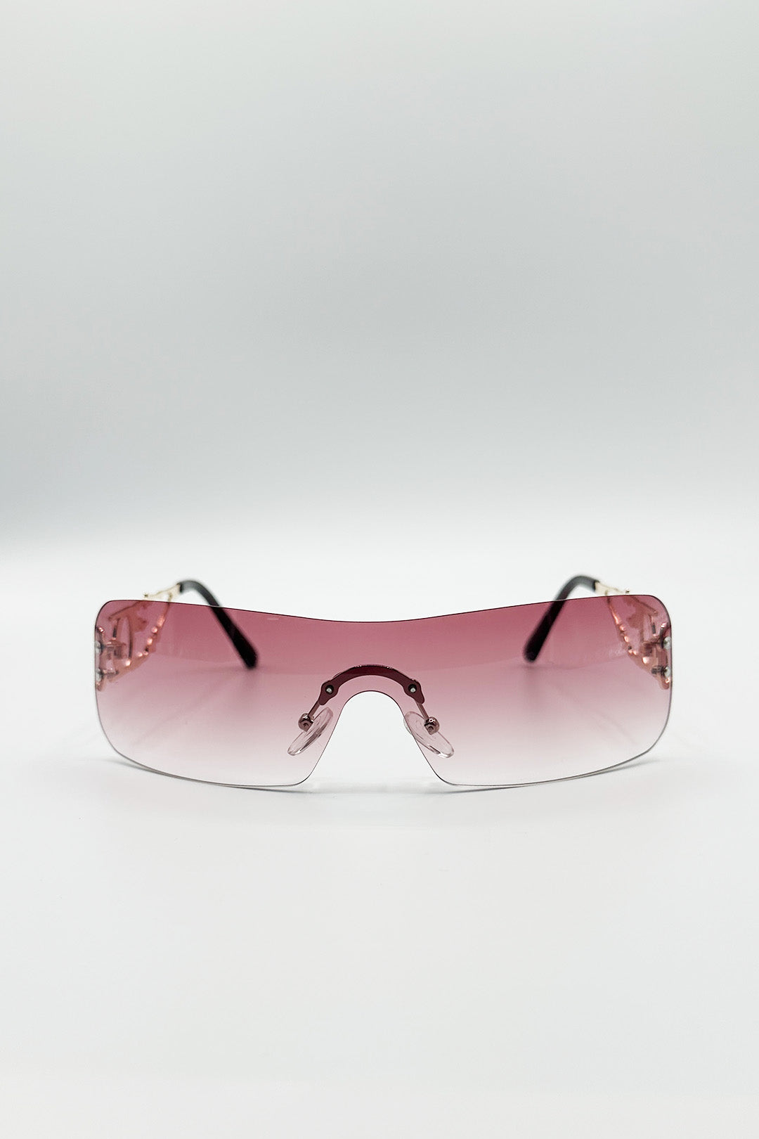 Flat Top Racer Rimless In Red - svnx
