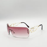 Flat Top Racer Rimless In Red - svnx