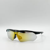 Outdoor Sports Racer Sunglasses In Muted Multi With Case - svnx