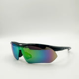 Outdoor Sports Racer Sunglasses In Black Multi With Case - svnx
