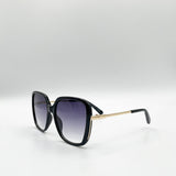 Oversized Square Sunglasses In Black Grey