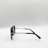 Oversized Square Sunglasses In Black Grey