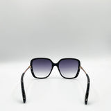 Oversized Square Sunglasses In Black Grey