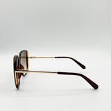 Oversized Square Sunglasses In Tortoiseshell - svnx