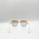 Oversized Square Sunglasses In Beige