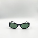 Racer Wrap Around Sunglasses In Black