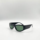 Racer Wrap Around Sunglasses In Black