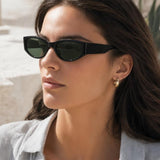 Racer Wrap Around Sunglasses In Black
