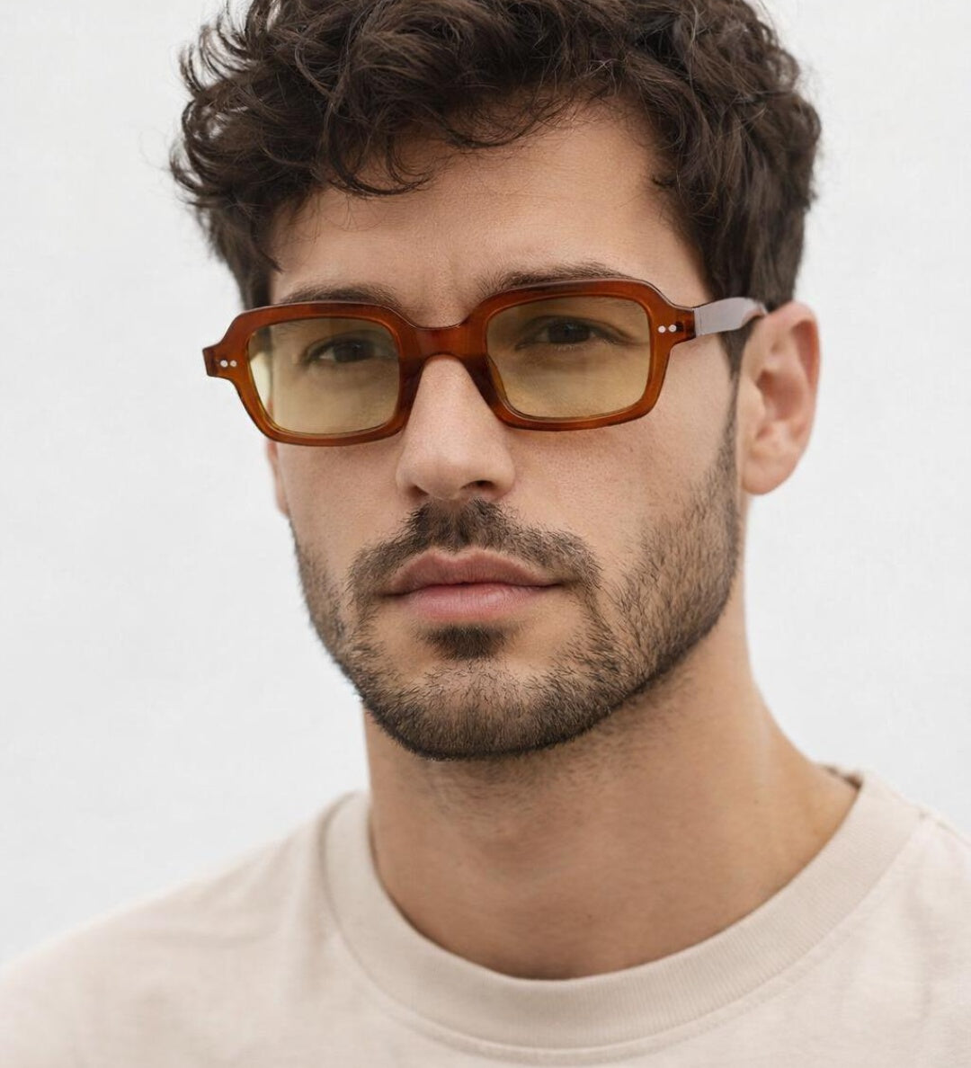 Bold Square Sunglasses In Brown - svnx