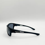 Basic Outdoor Sports Racer Sunglasses In Black With Case - svnx