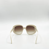 Bold Round Oversized Sunglasses In Cream