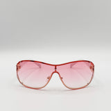 Vintage Rose Wrap Around Sunglasses In Pink - svnx