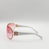 Vintage Rose Wrap Around Sunglasses In Pink - svnx