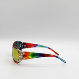 Vintage Wrap Around With Butterfly Detail Sunglasses In Multi - svnx