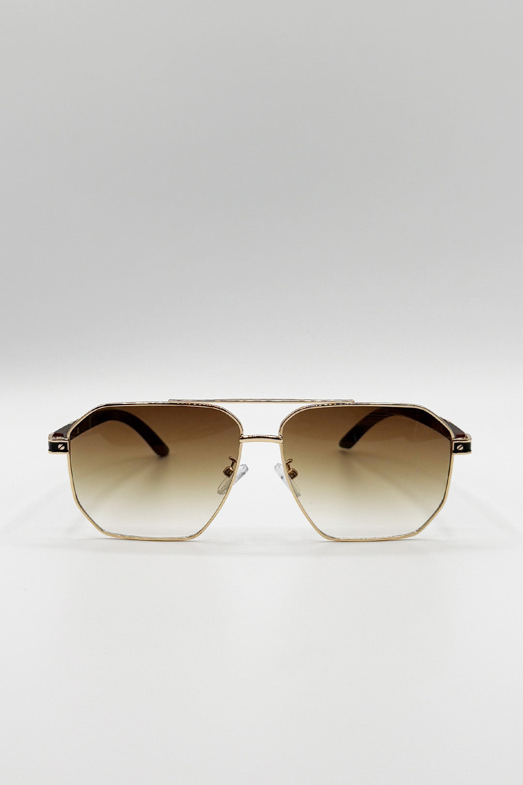 Retro Square Sunglasses in Brown - svnx