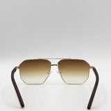 Retro Square Sunglasses in Brown - svnx