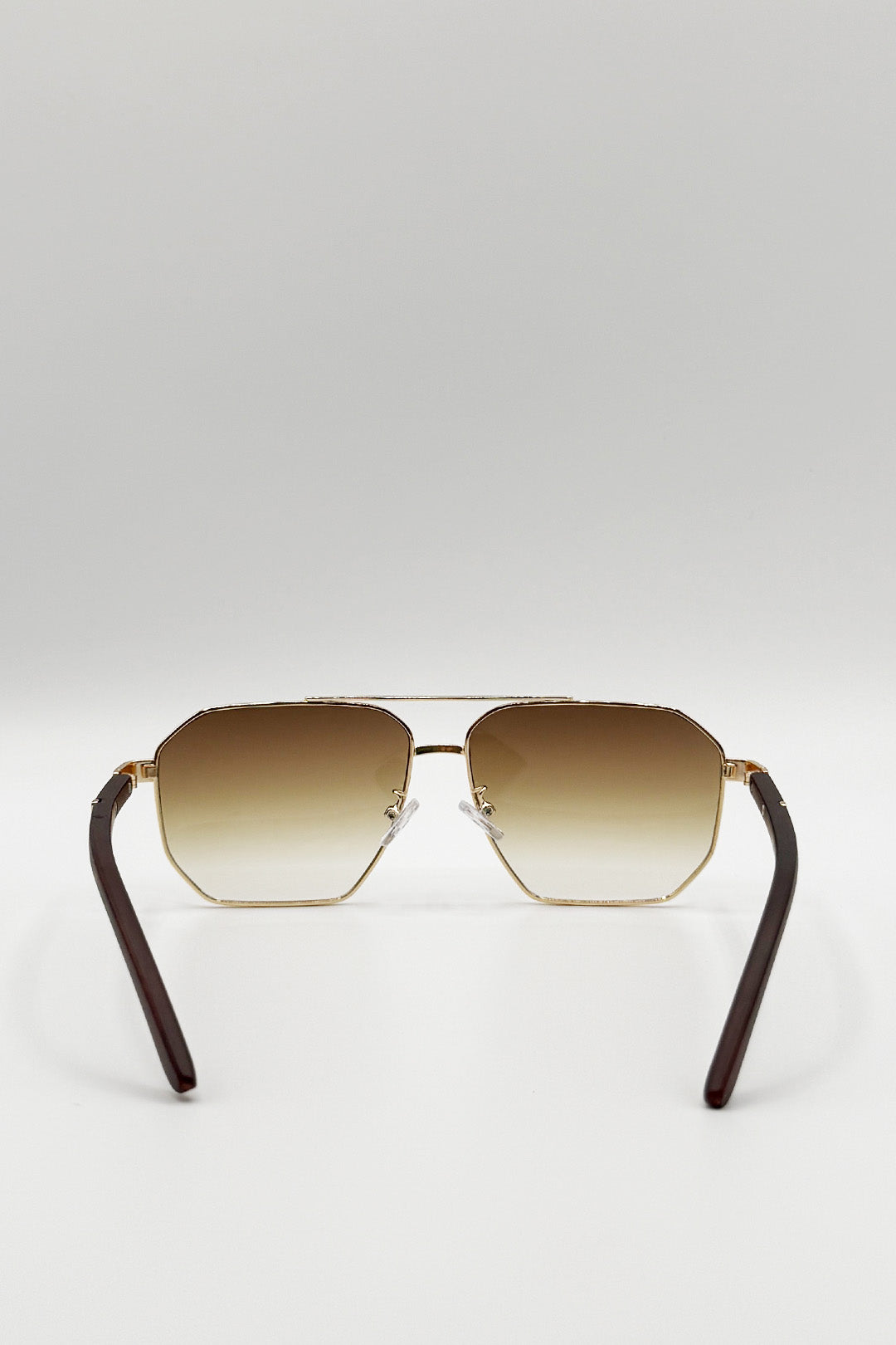 Retro Square Sunglasses in Brown - svnx