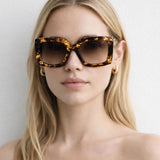 Oversized Square Sunglasses in Tortoiseshell