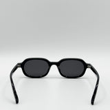 Retro Rounded Square Sunglasses In Black