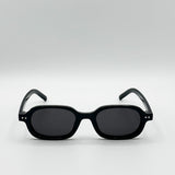 Retro Rounded Square Sunglasses In Black