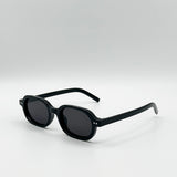 Retro Rounded Square Sunglasses In Black