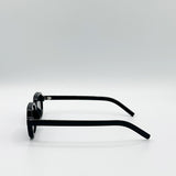 Retro Rounded Square Sunglasses In Black