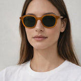 Bold Preppy Sunglasses In Brown