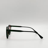 Bold Preppy Sunglasses In Green Pink - svnx