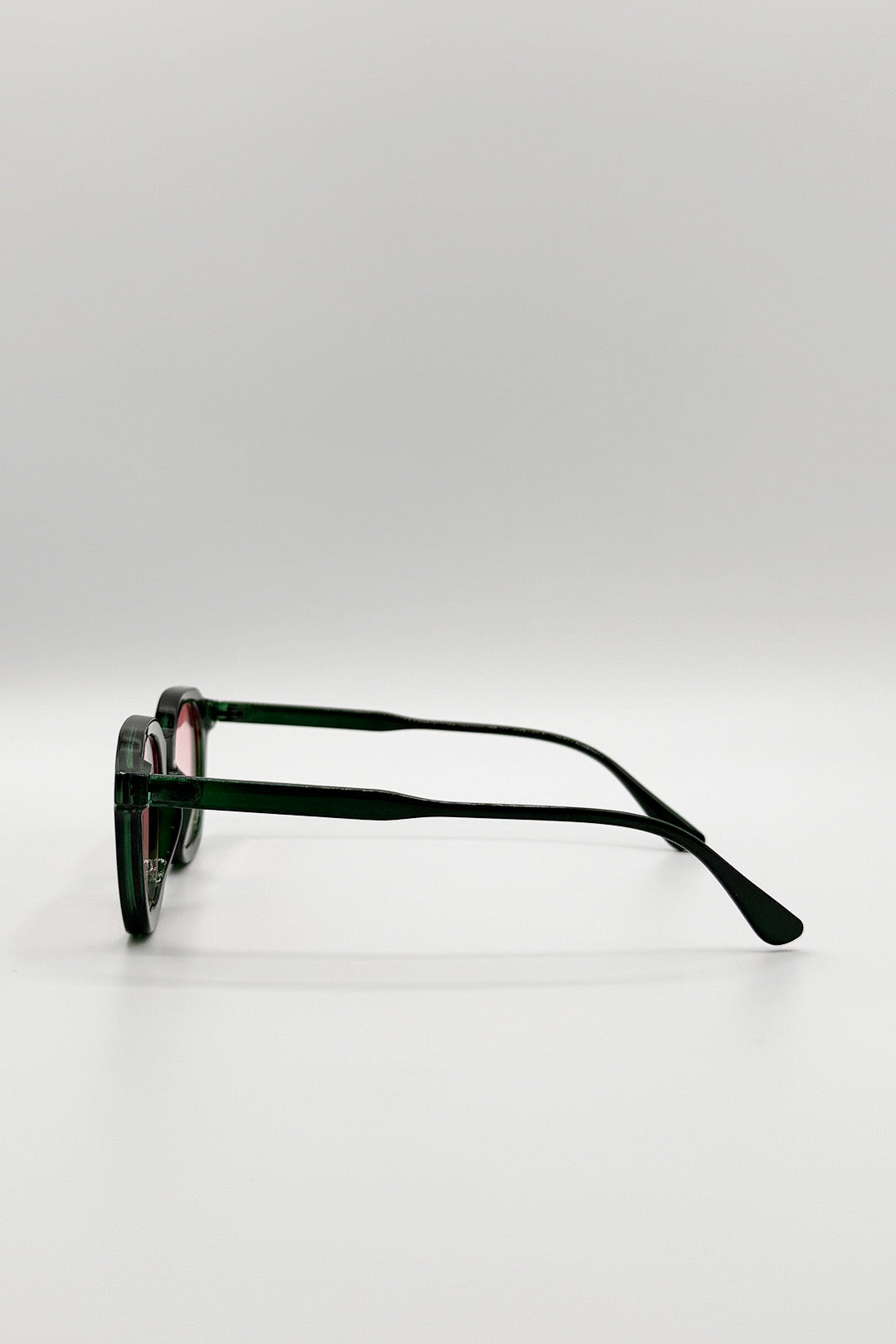 Bold Preppy Sunglasses In Green Pink - svnx