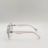 Bold Navigator Sunglasses in Light Grey Pink - svnx